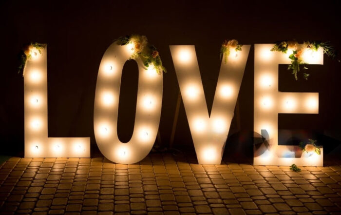 Wedding Light Up Letters